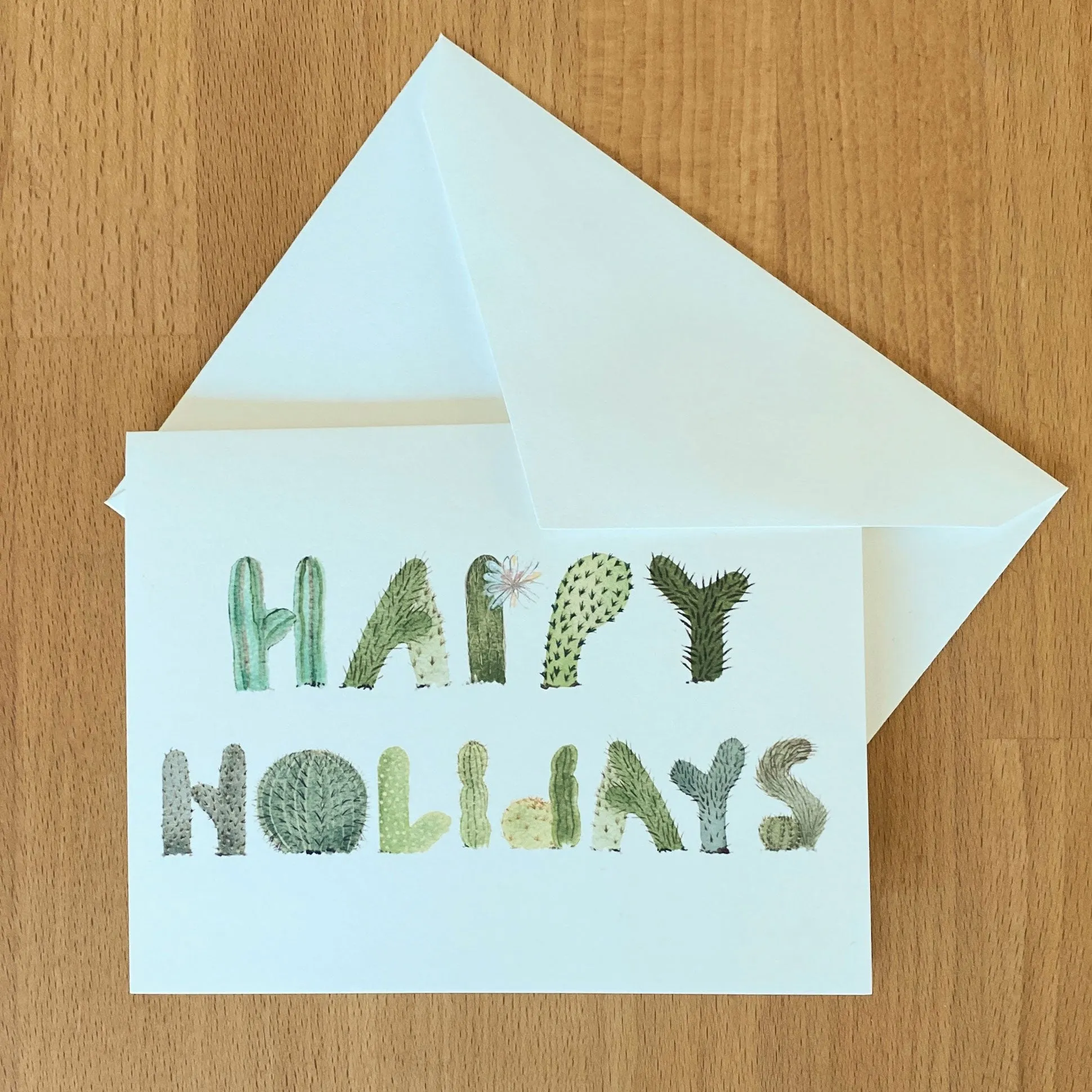 Happy Holidays Cacti - Card