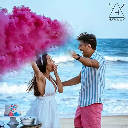 Hawwwy Colorful Powder for Holi Festival, Gender Reveal Powder Burnout Baby Girl