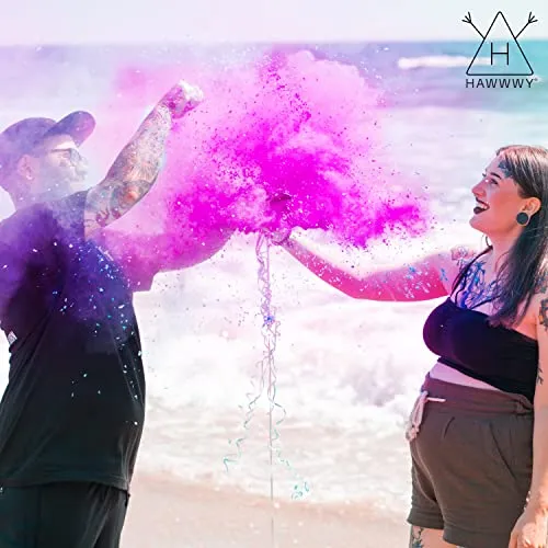 Hawwwy Colorful Powder for Holi Festival, Gender Reveal Powder Burnout Baby Girl