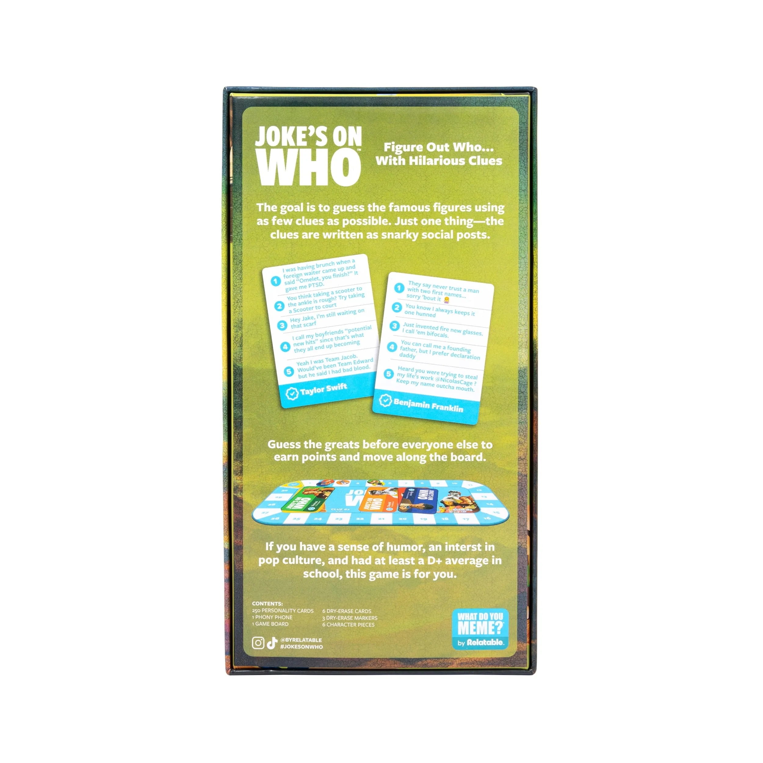 Jokes On Who? Party Game  The Fake Quote Trivia Game by What Do You Meme?
