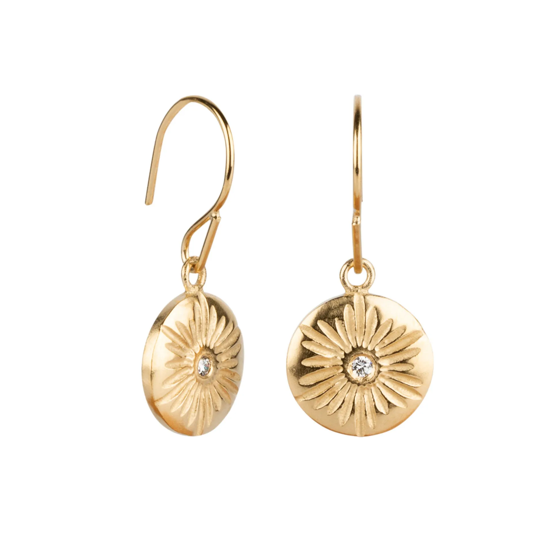 Large Lucia Vermeil Dangle Earrings