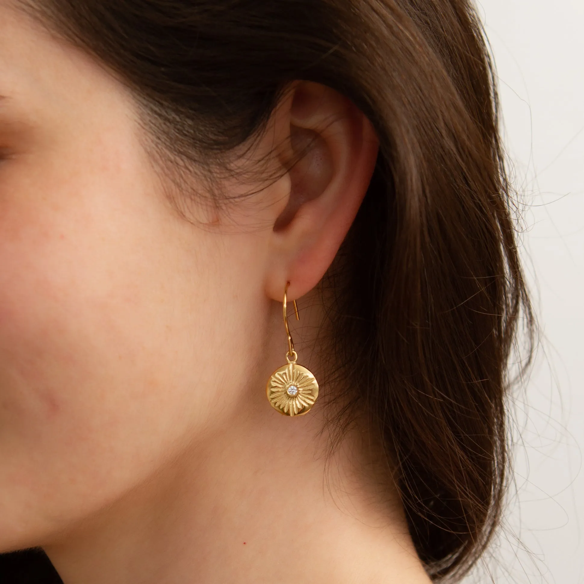 Large Lucia Vermeil Dangle Earrings