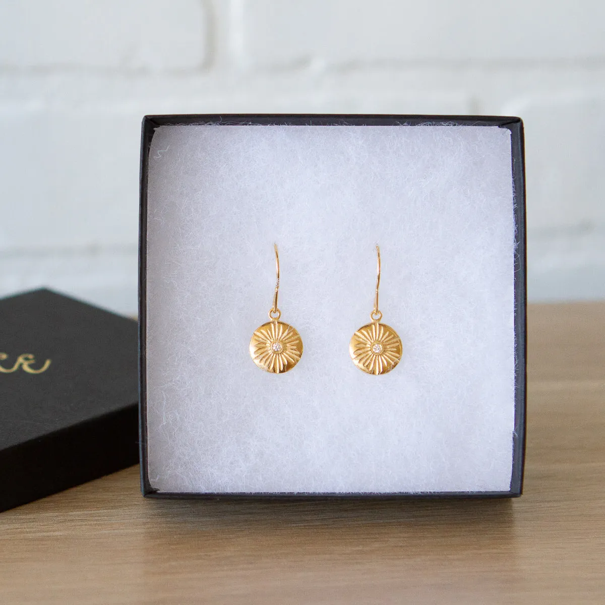 Large Lucia Vermeil Dangle Earrings