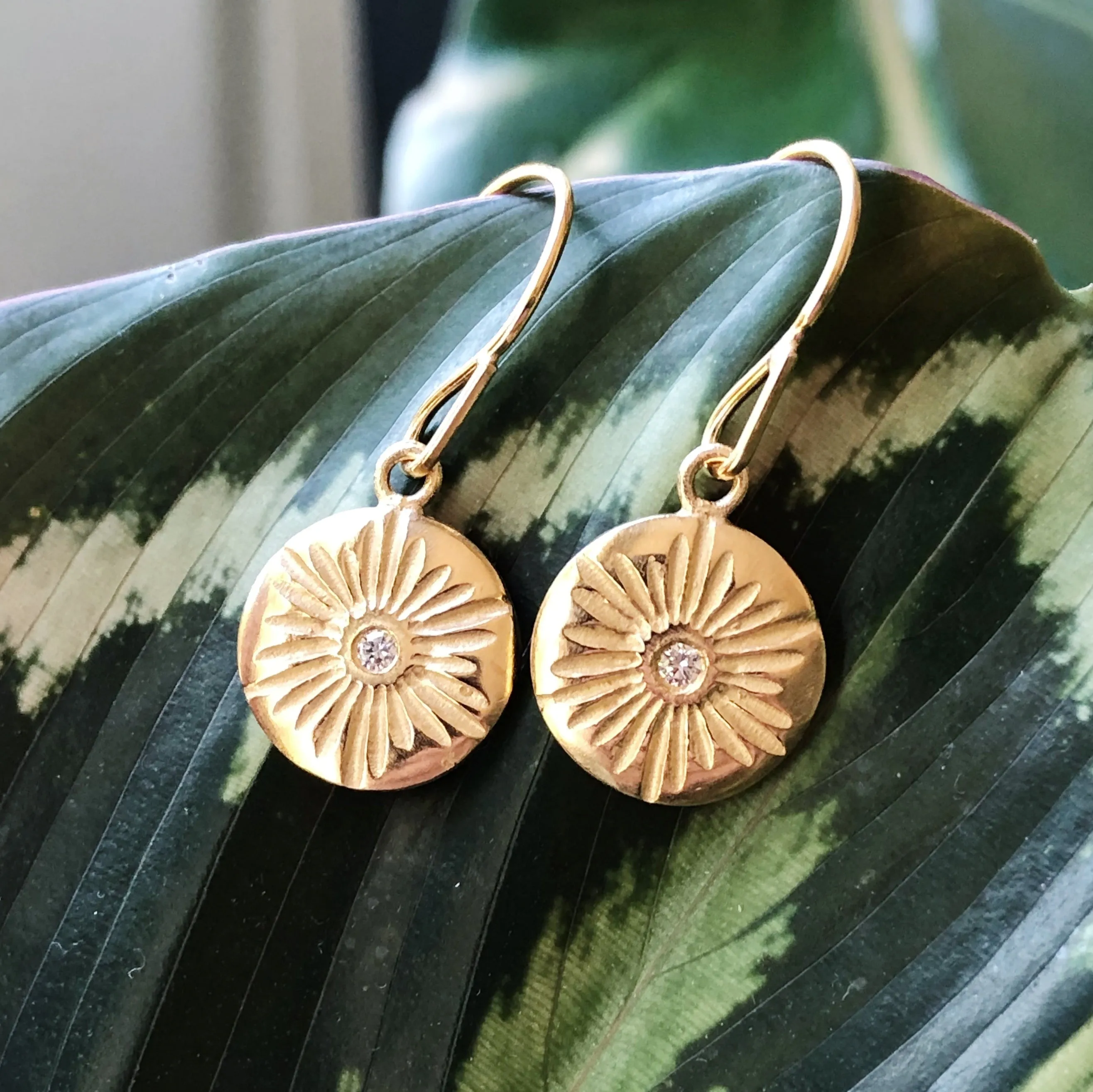 Large Lucia Vermeil Dangle Earrings