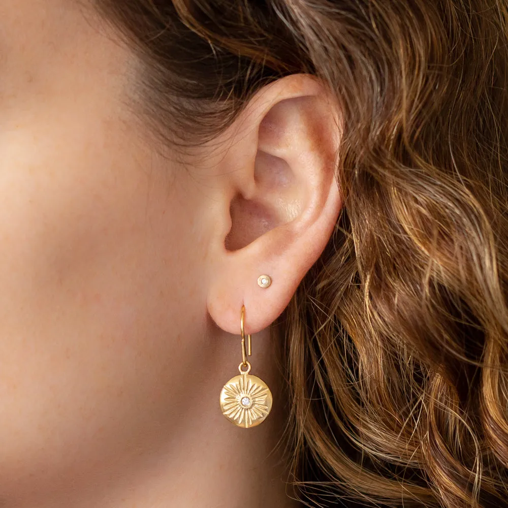 Large Lucia Vermeil Dangle Earrings