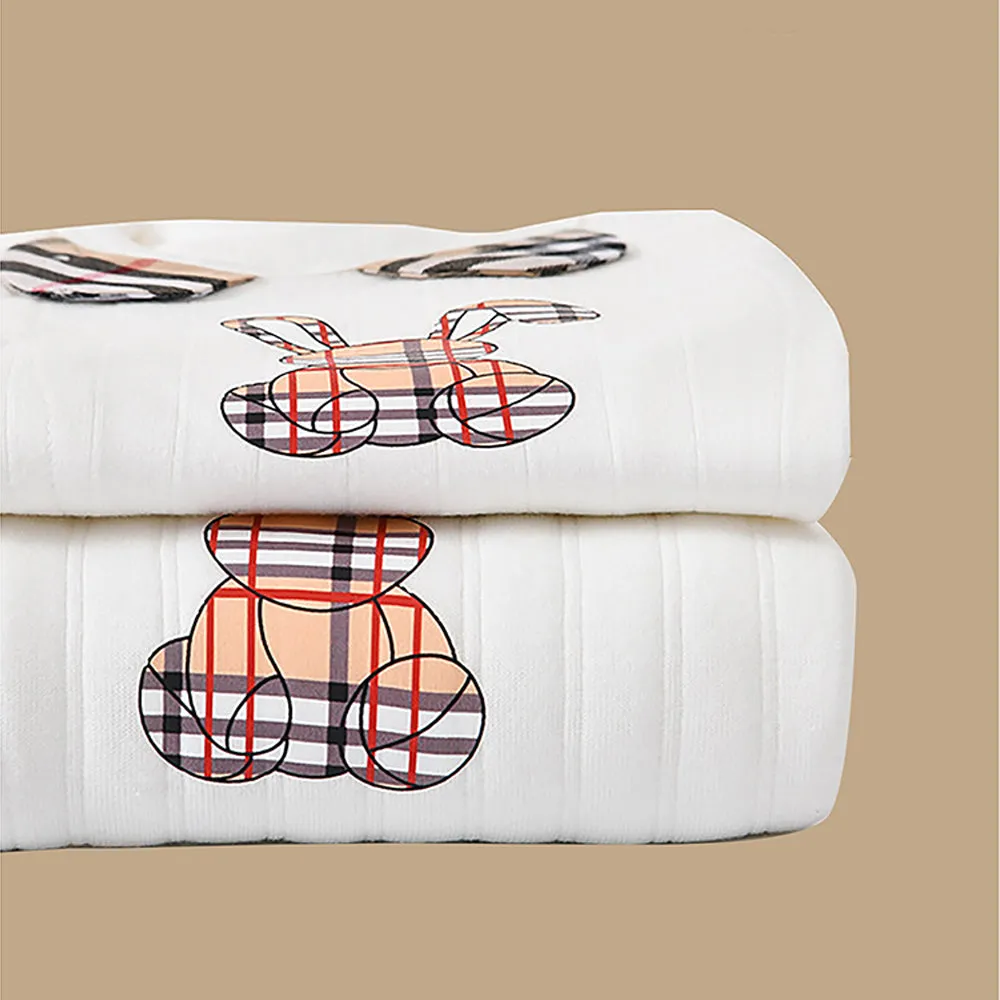 Little Surprise Box, 26 pcs White checkered Bunny , Newborn Baby Girl/ Boy All season wear Gift Hamper Box