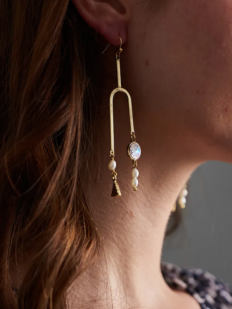 Mixed Mobile Earrings - Shell
