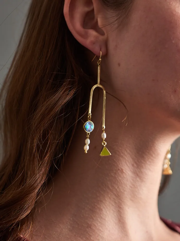 Mixed Mobile Earrings - Shell
