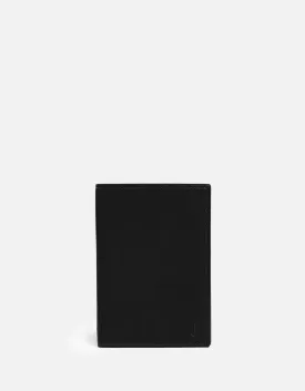 Modern Passport Wallet, Black/Navy