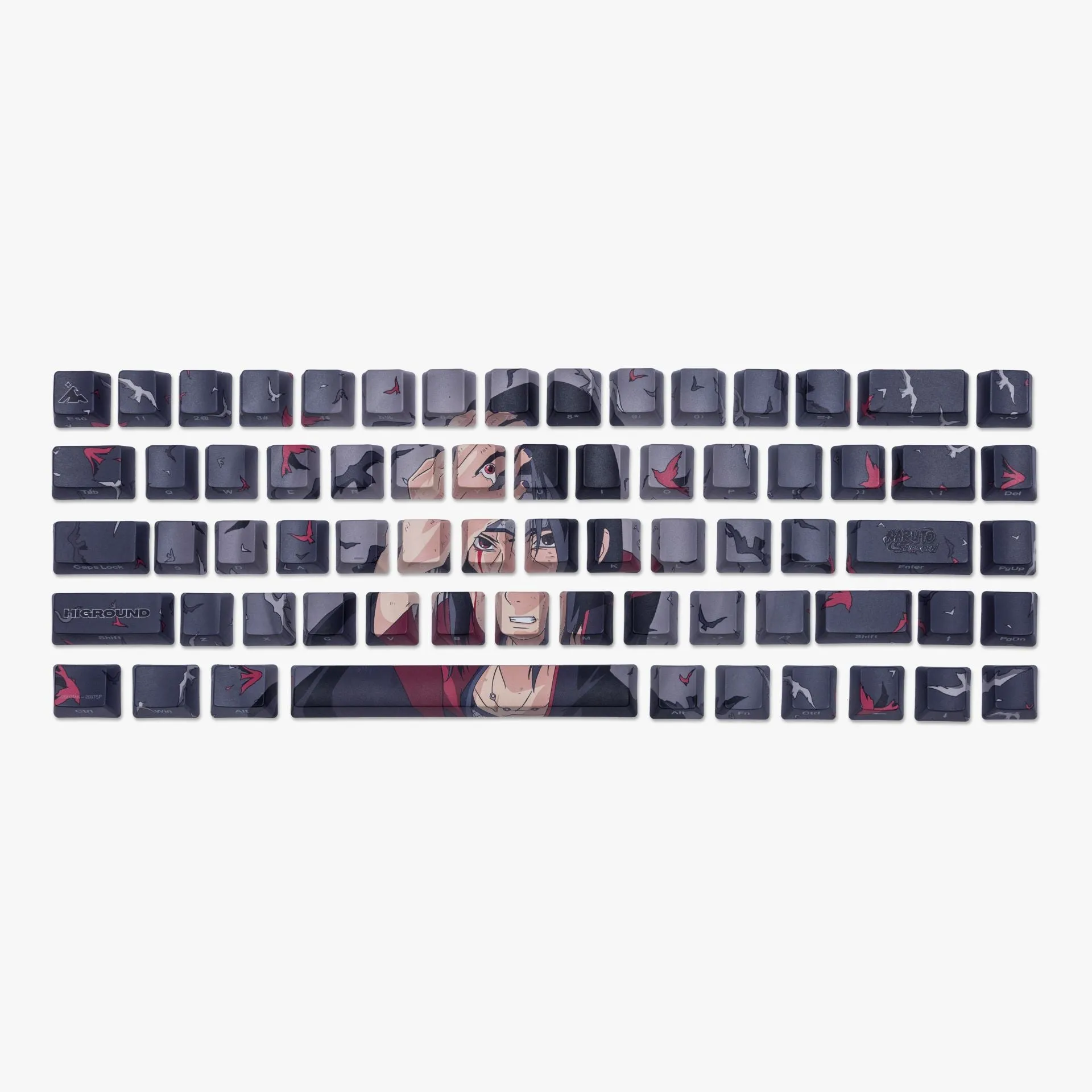 Naruto x HG 68 Keycaps Set - Itachi