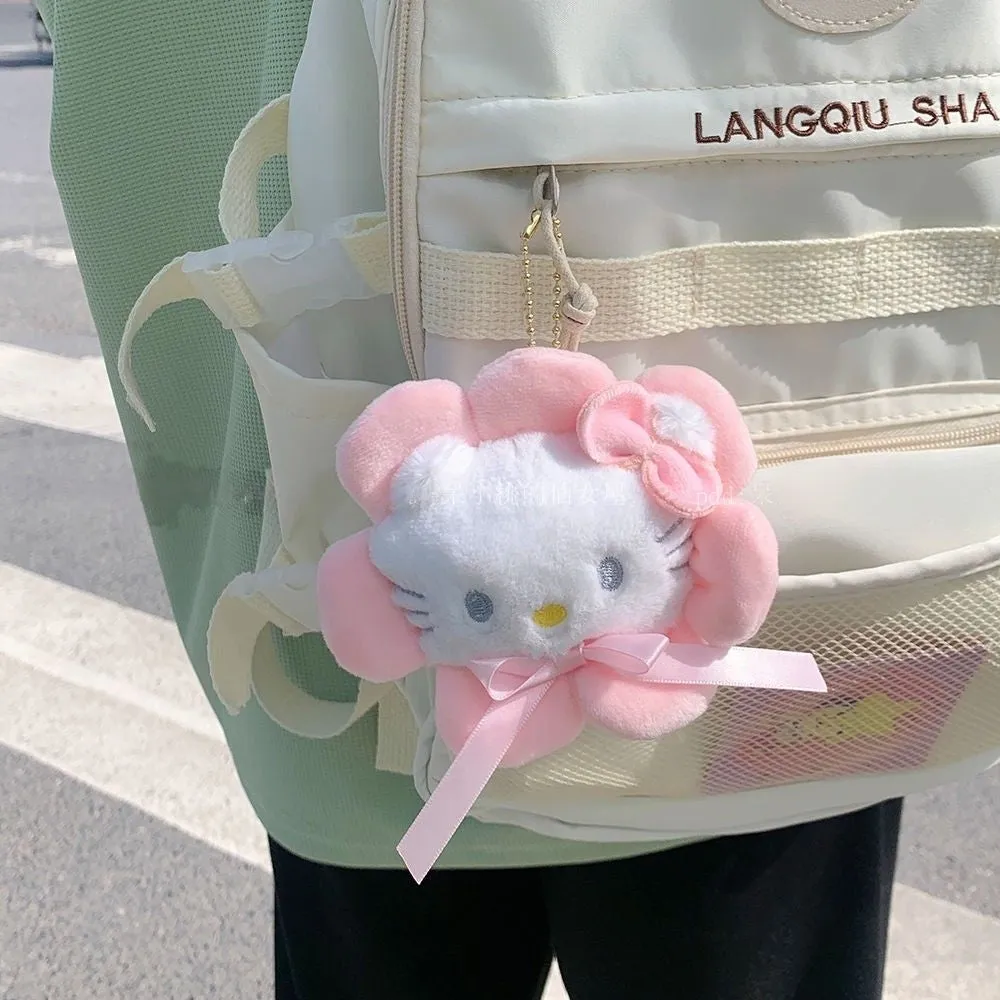 Niche Ins Cute Kitty Sun Flower Pendant Bag Bag Pendant Backpack Key Chain Student Girlfriends Gift