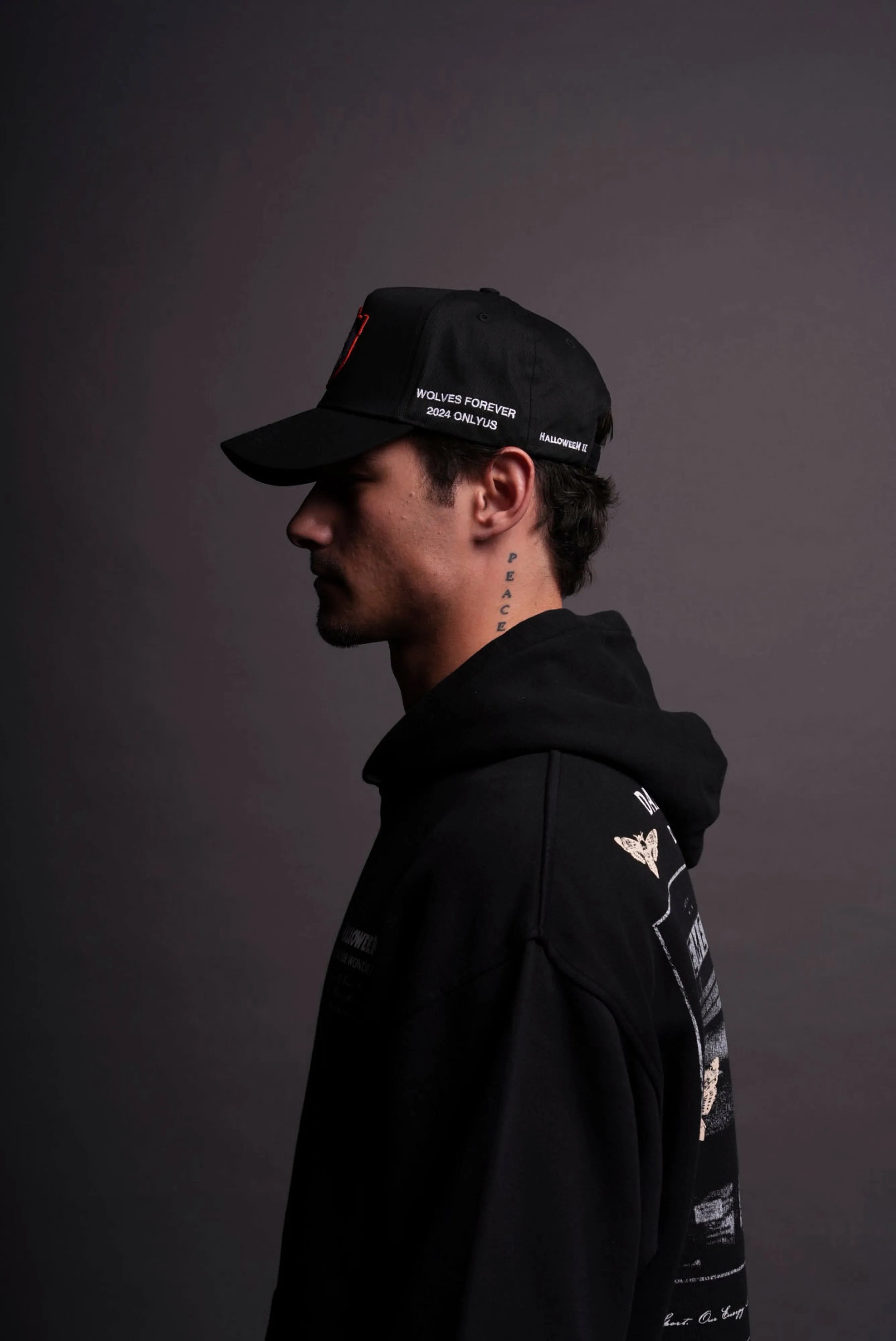 Only Just Begun 5 Panel Hat in Black