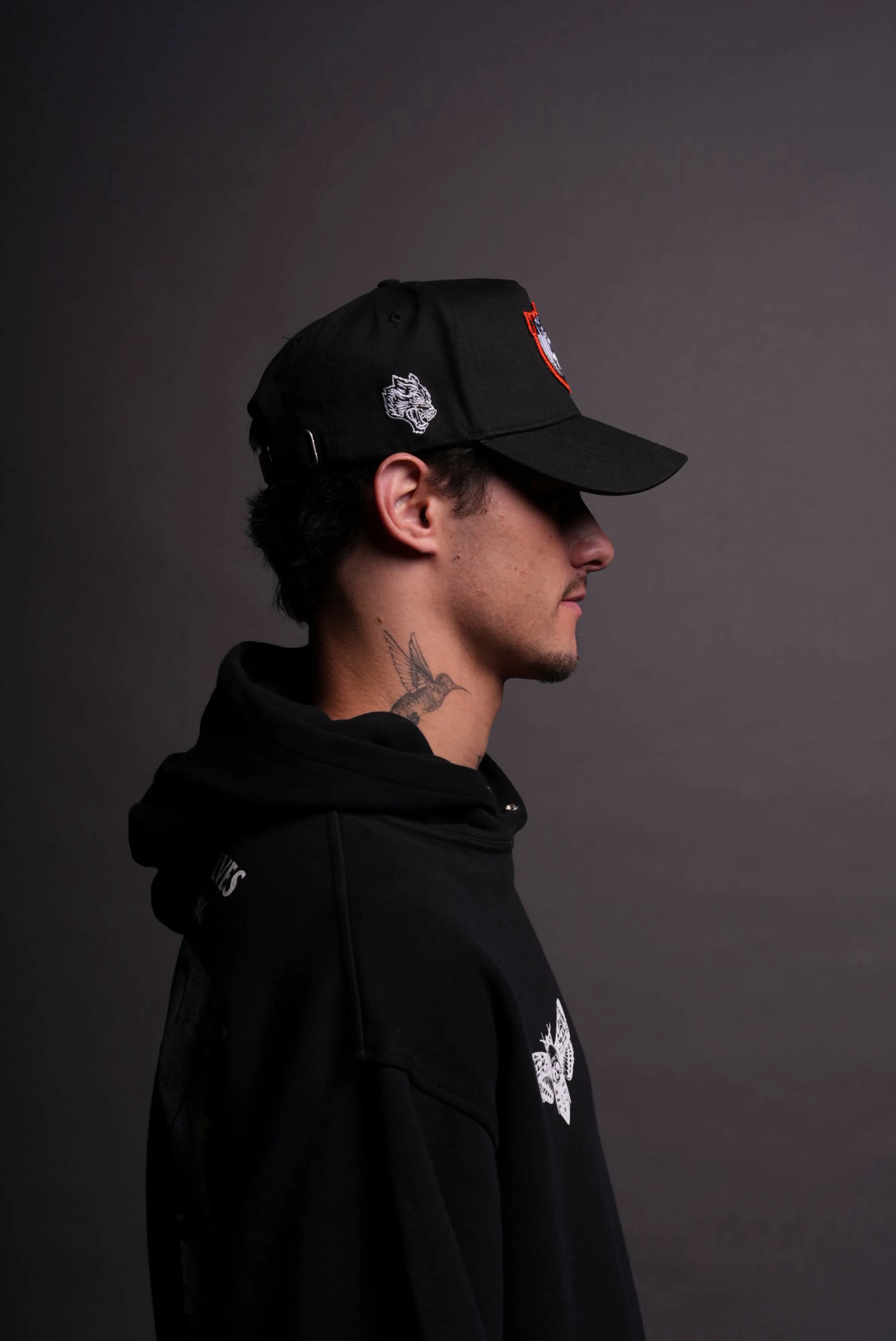 Only Just Begun 5 Panel Hat in Black