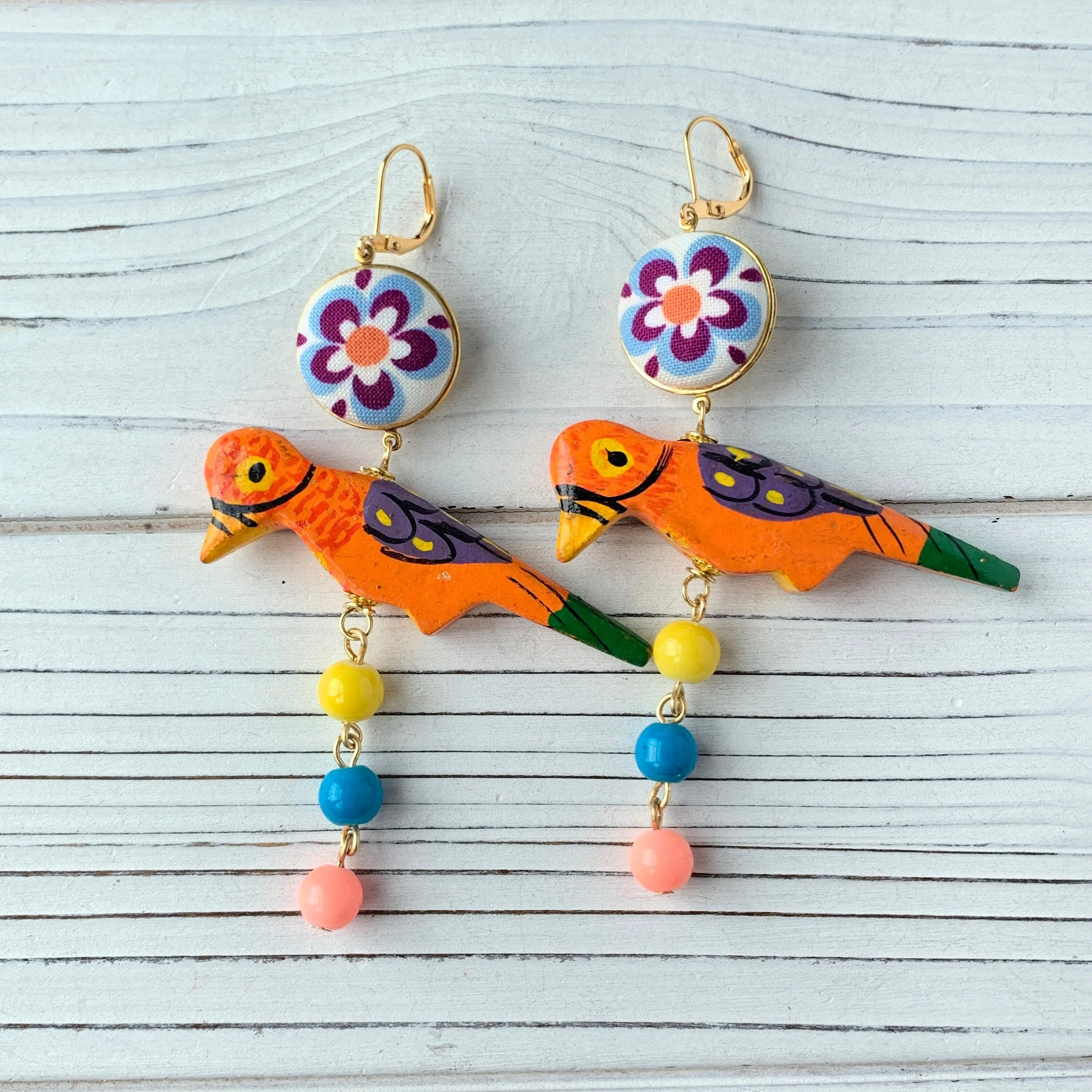 Polly Parrot Earrings