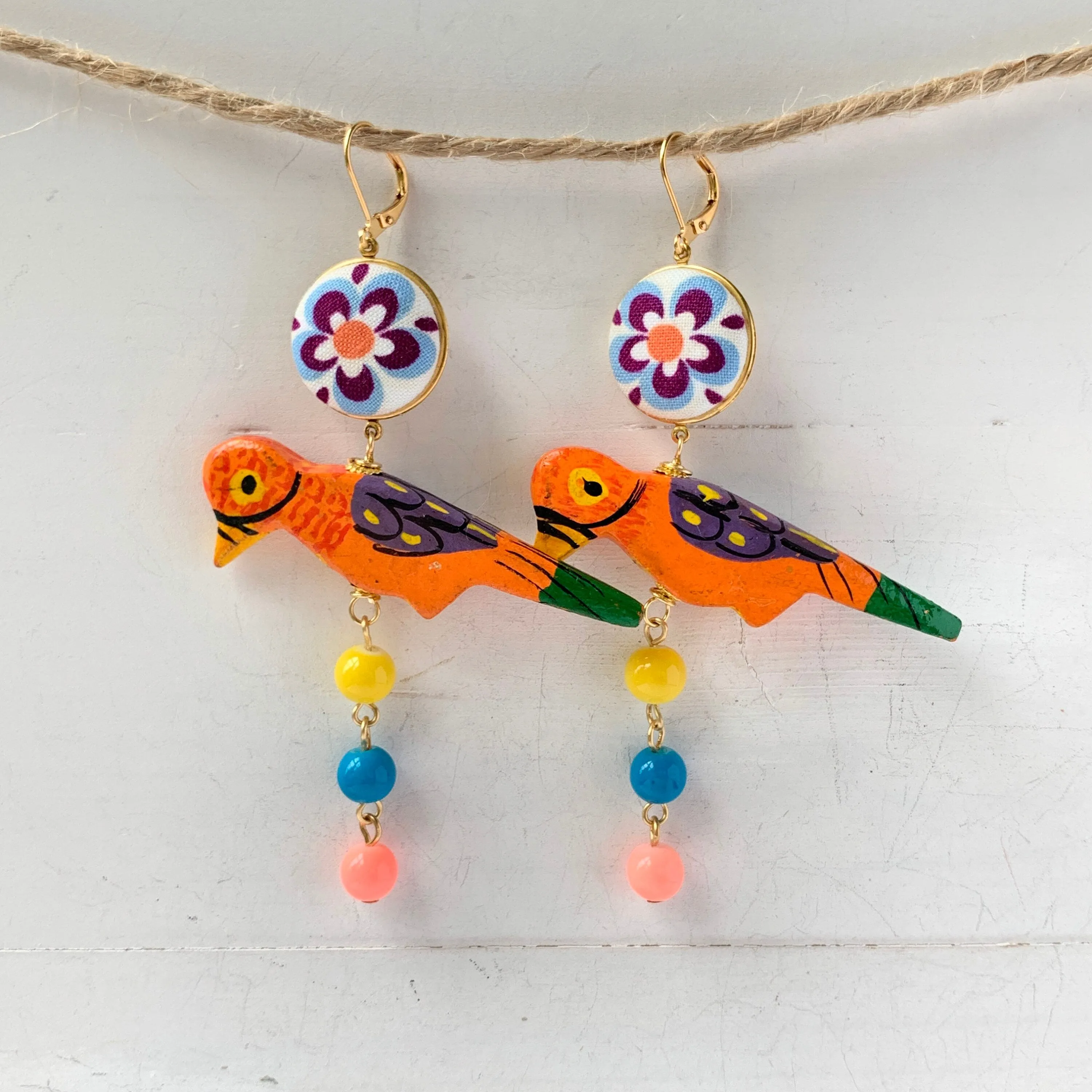 Polly Parrot Earrings