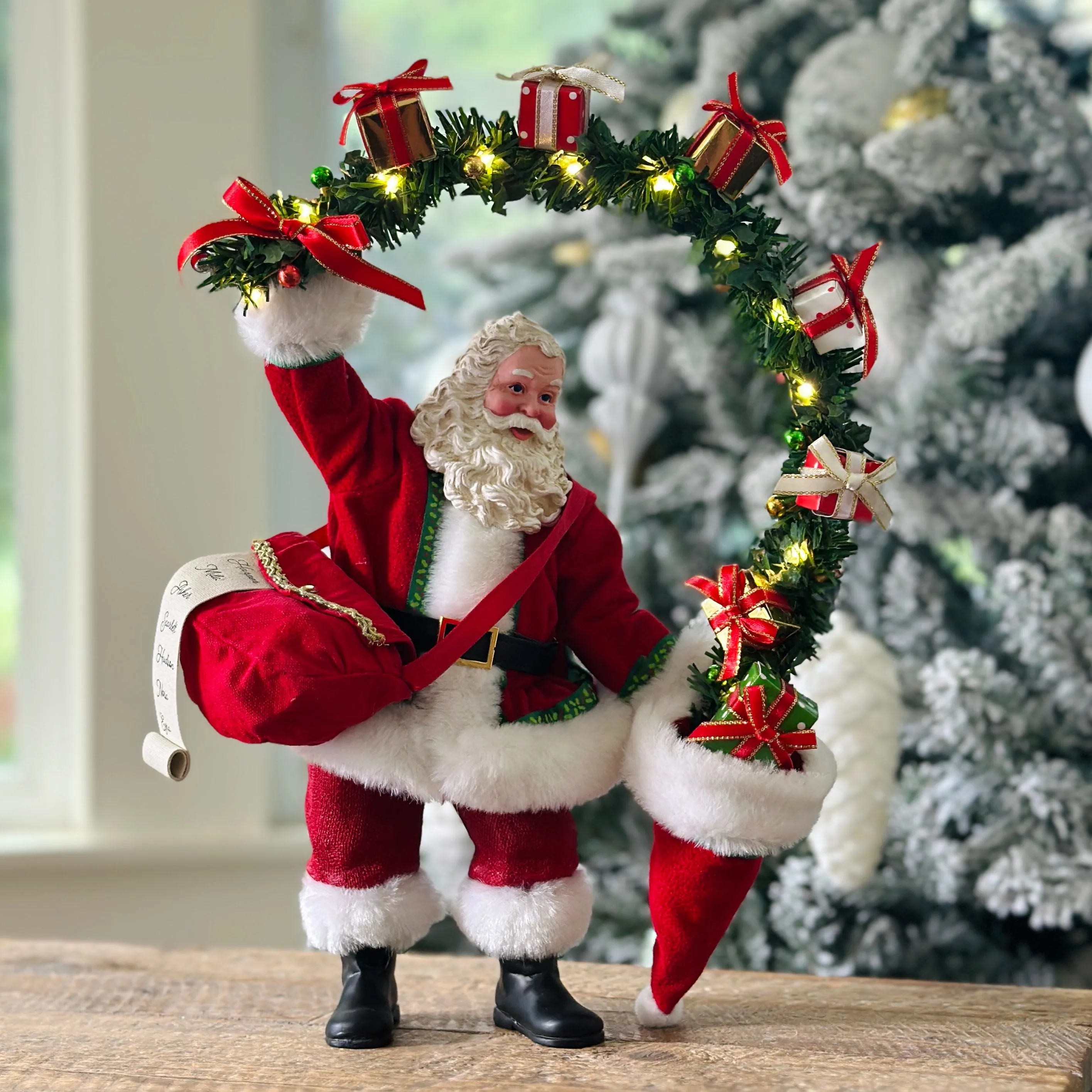 Possible Dreams Hatfull of Gifts Santa