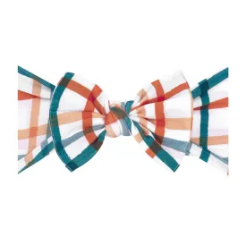 Printed Knot Headband - Harvest Plaid by Baby Bling