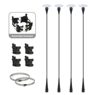 Reusable Vinyl Balloon Light Pole Kit - 4 Balloons