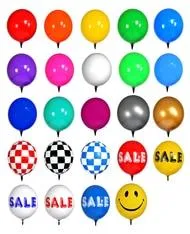 Reusable Vinyl Balloon Light Pole Kit - 4 Balloons