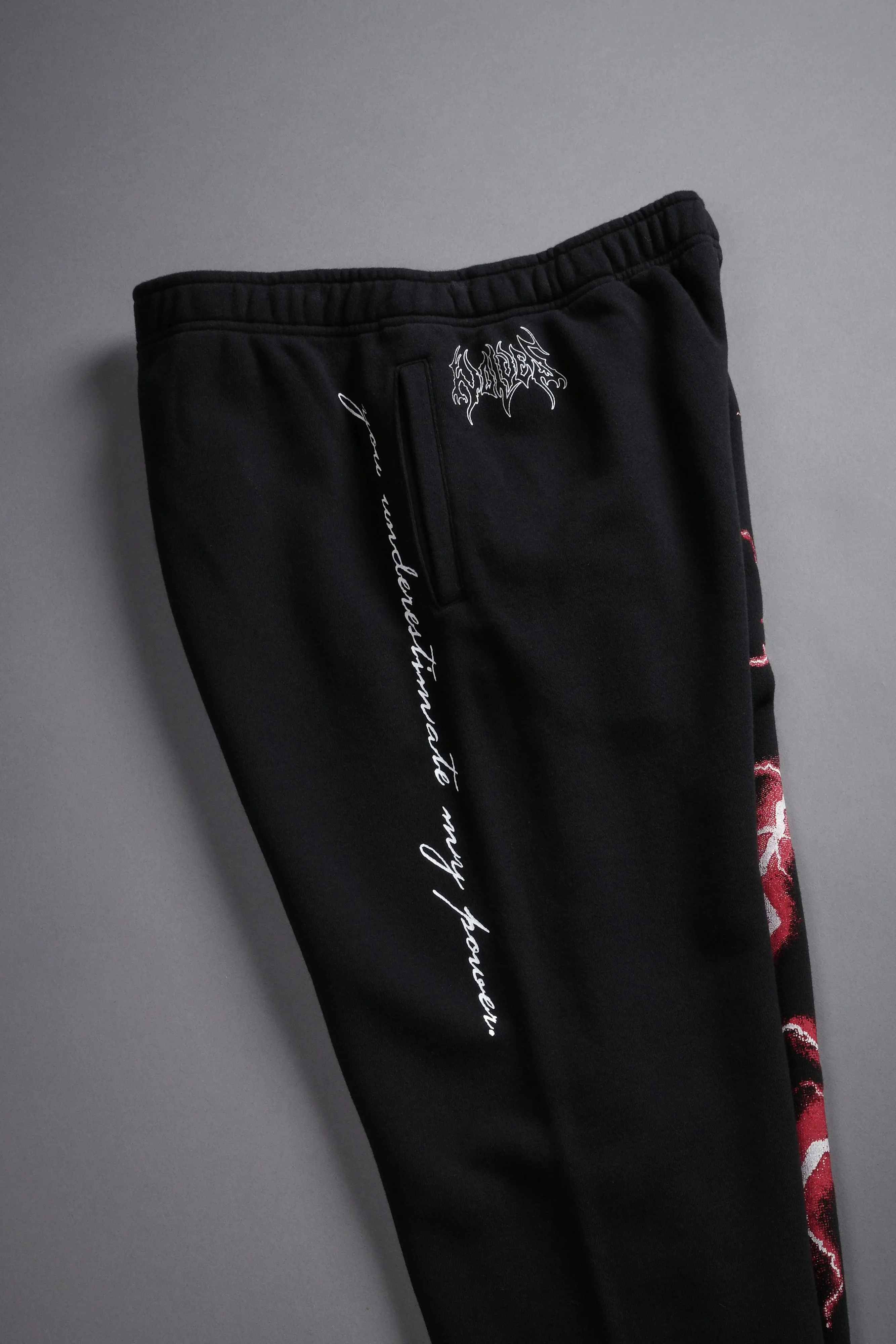 Ride The Lightning Post Lounge Sweats in Black