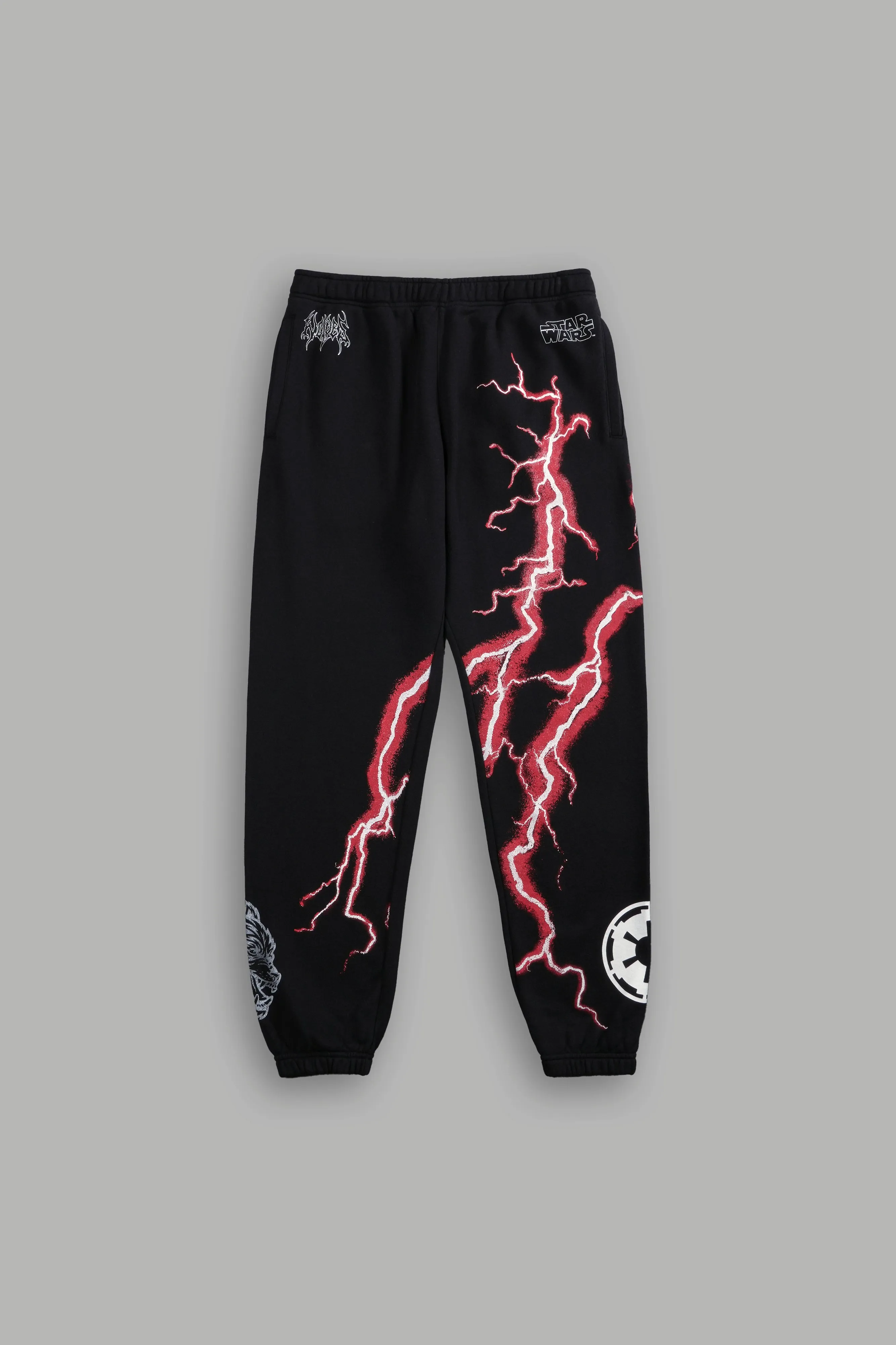 Ride The Lightning Post Lounge Sweats in Black