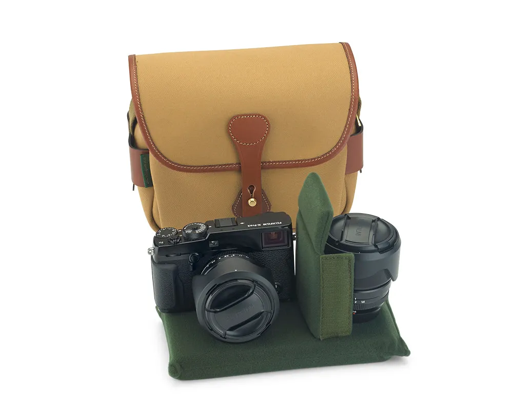 S2 Camera Bag - Navy Canvas / Chocolate Leather