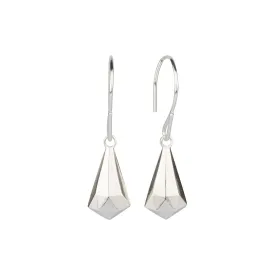 Silver Crystal Fragment Earrings