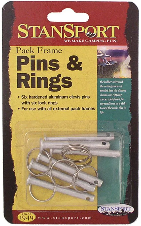Stansport Clevis Pin & Rings (6 Pack)