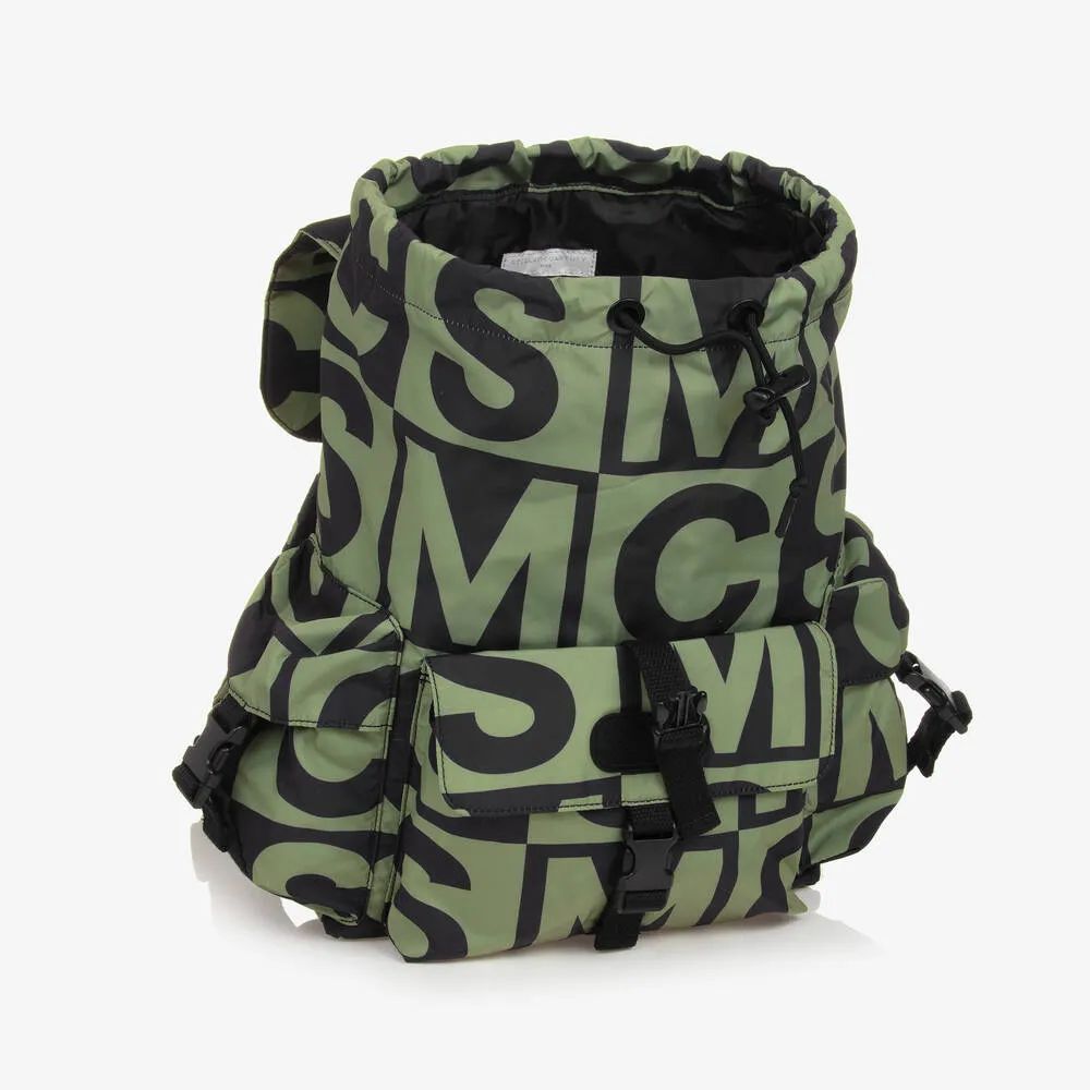 Stella  McCartney Kids Boys Green & Black Backpack (32cm)