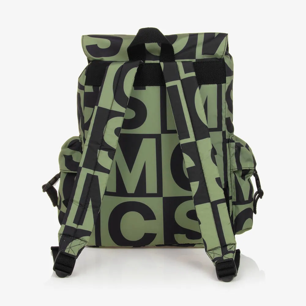 Stella  McCartney Kids Boys Green & Black Backpack (32cm)