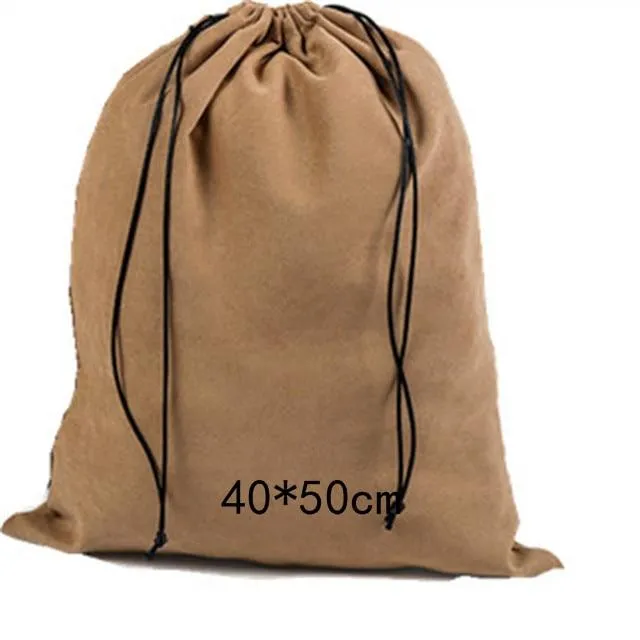 Suede Travel Shoe Bag