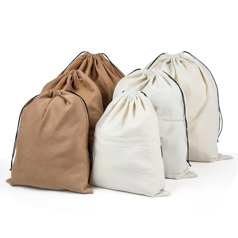 Suede Travel Shoe Bag