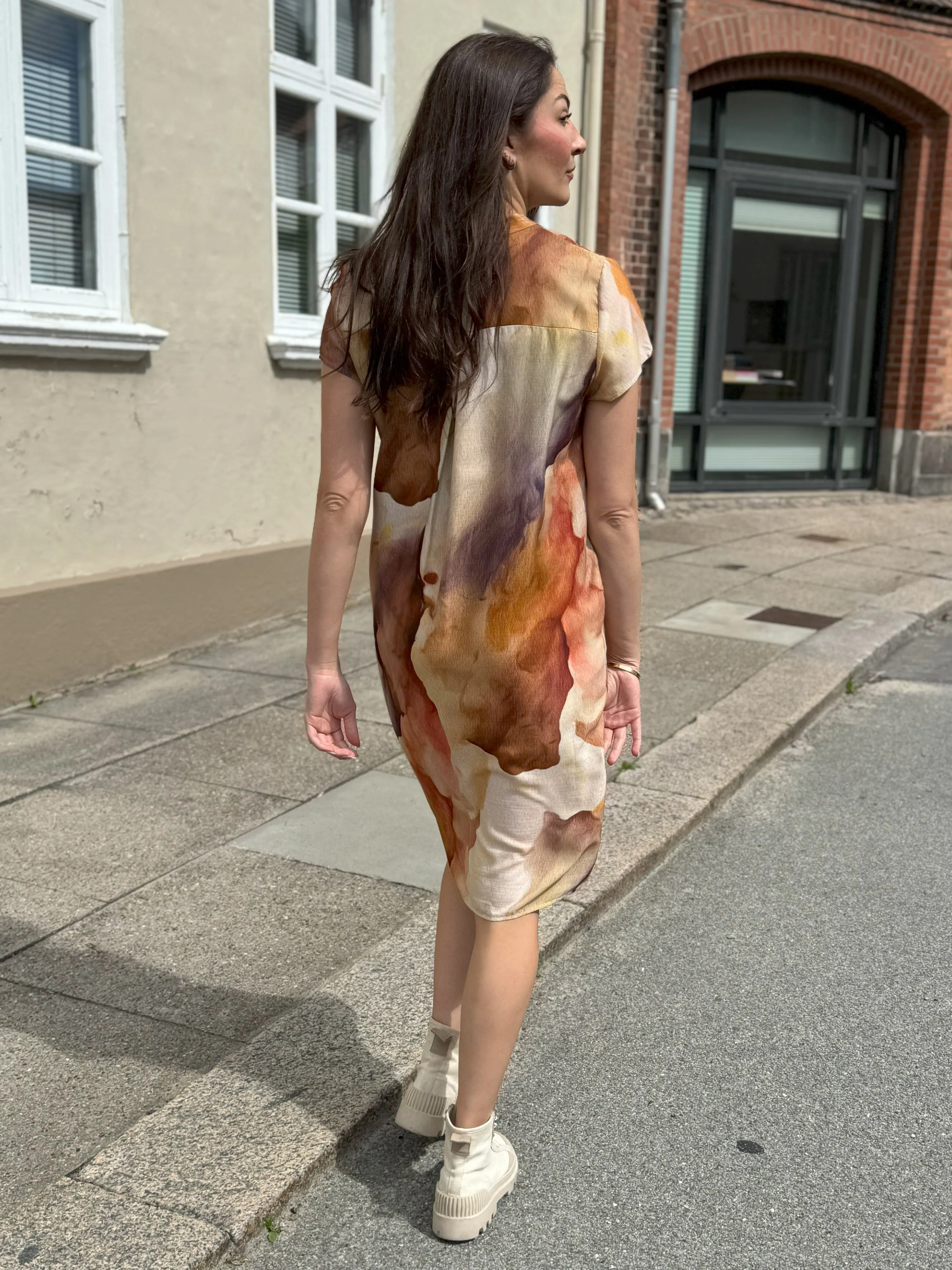 Vibs dress - Soft Orange mix